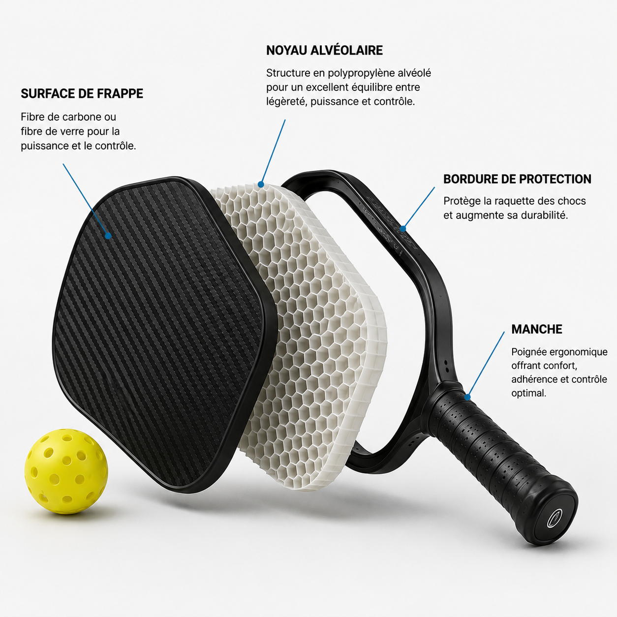 Comment choisir sa raquette de pickleball ?