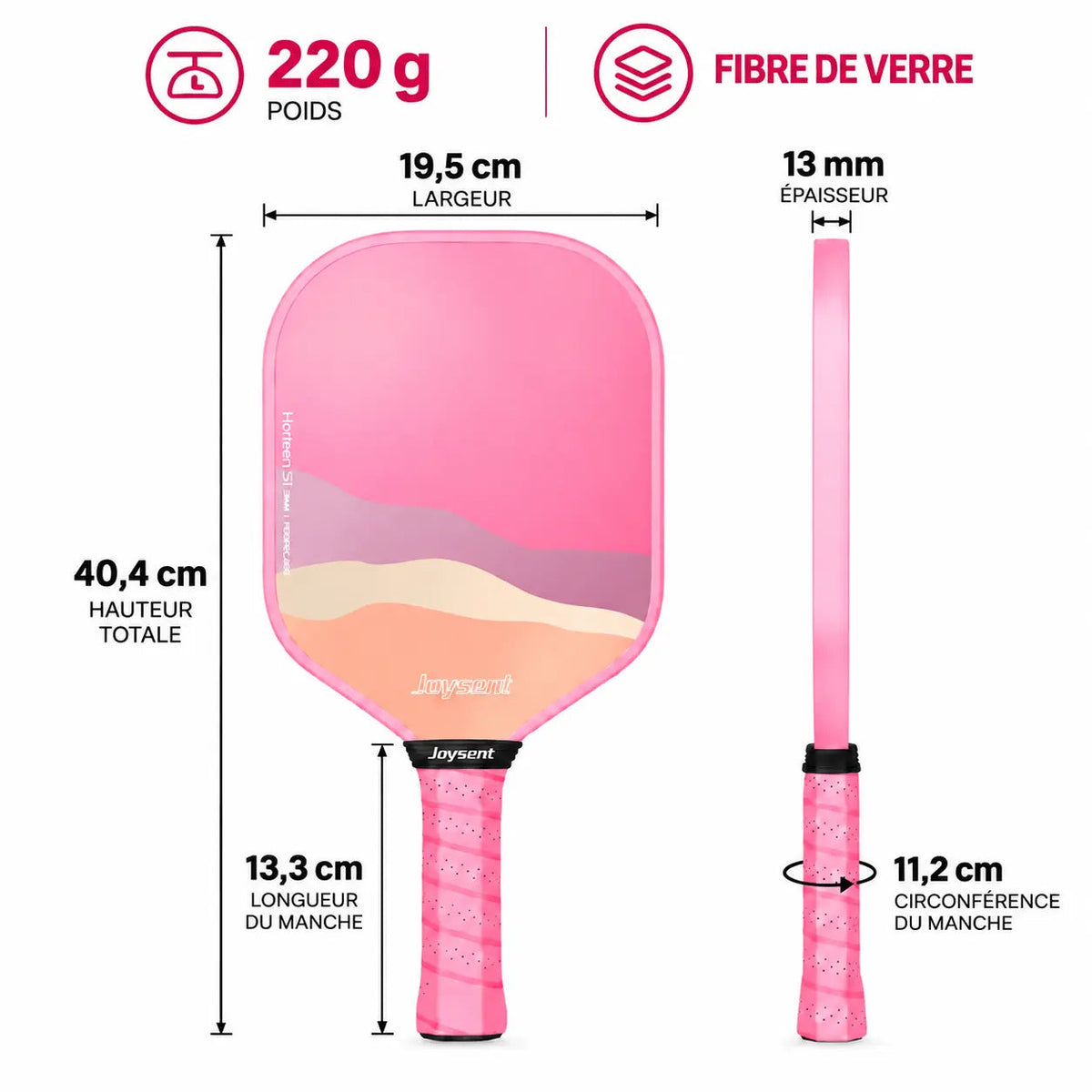 Raquette Pickleball Horizon S1 Fibre de Verre - Joysent Pickleline