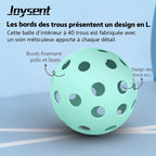 Balles de Pickleball bleu clair extérieur 40 trous - Joysent Pickleline