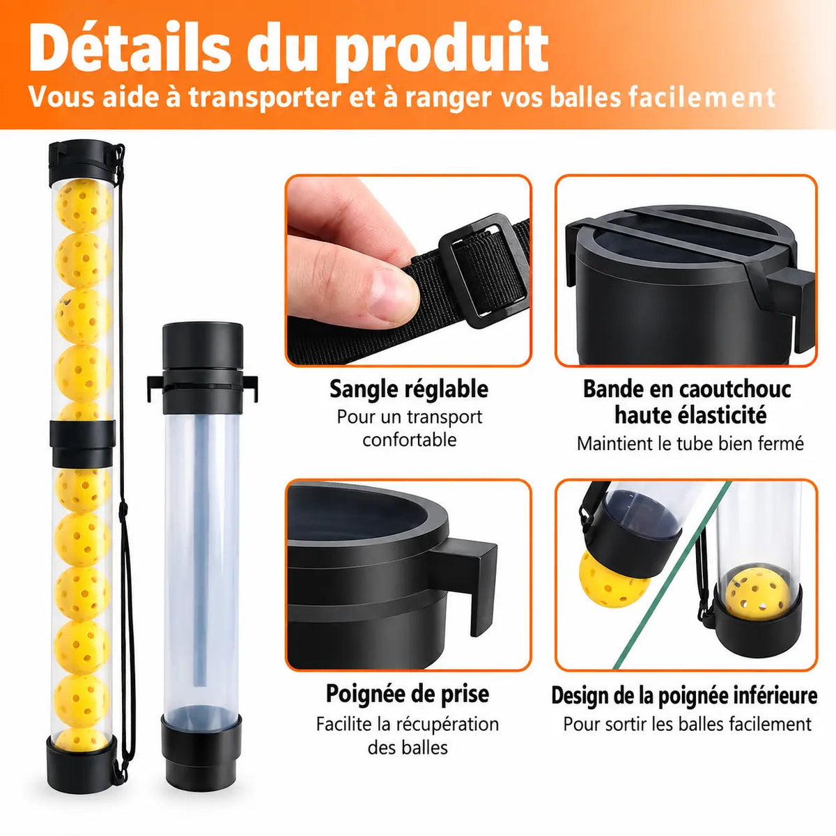 Ramasse-balles Télescopique Pickleball - X-ace Pickleline