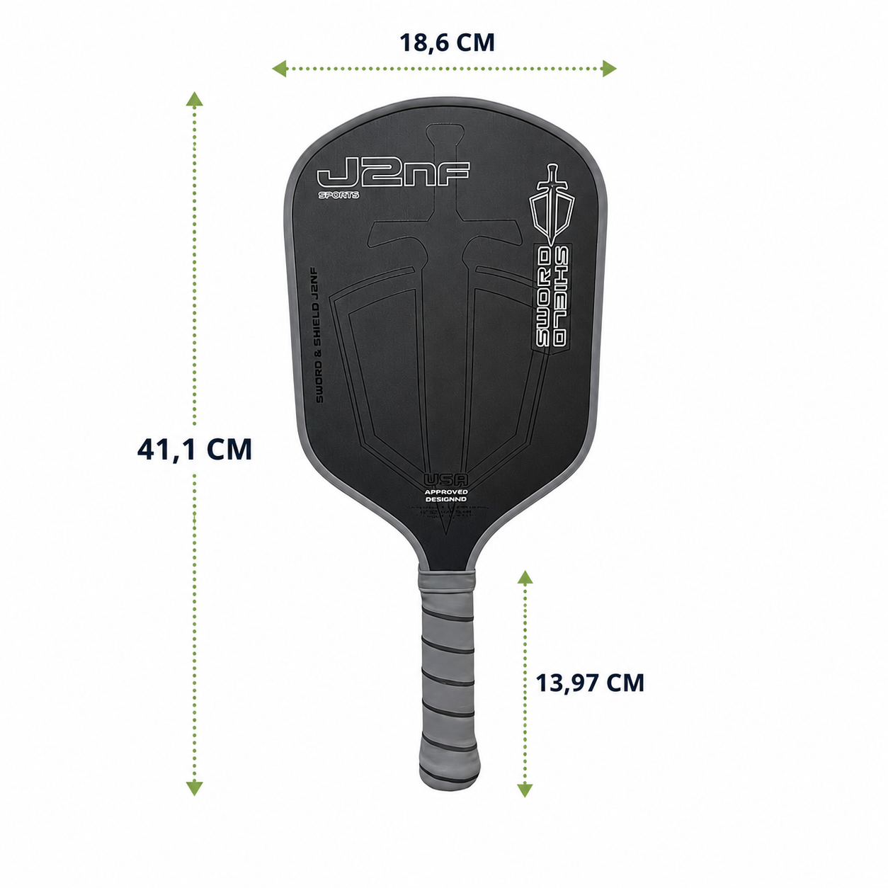 Raquette de Pickleball J2NF | Carbone Toray T700, Noyau Mousse EPP