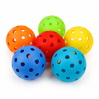 Balles de Pickleball Extérieur 74mm | Lot de 6, 40 Trous