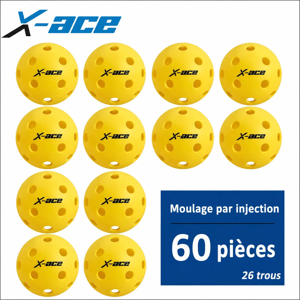 Balle de Pickleball X-ace intérieur | 26 Trous Pickleline