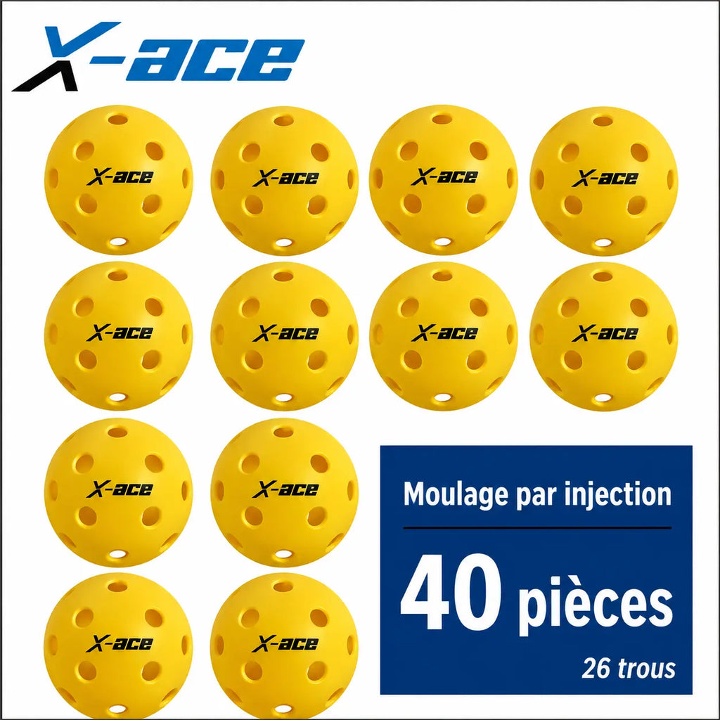 Balle de Pickleball X-ace intérieur | 26 Trous Pickleline
