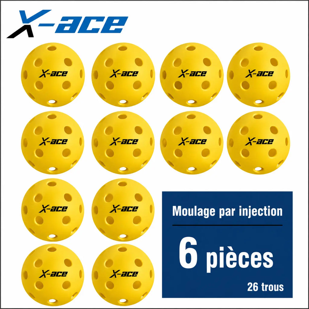 Balle de Pickleball X-ace intérieur | 26 Trous Pickleline