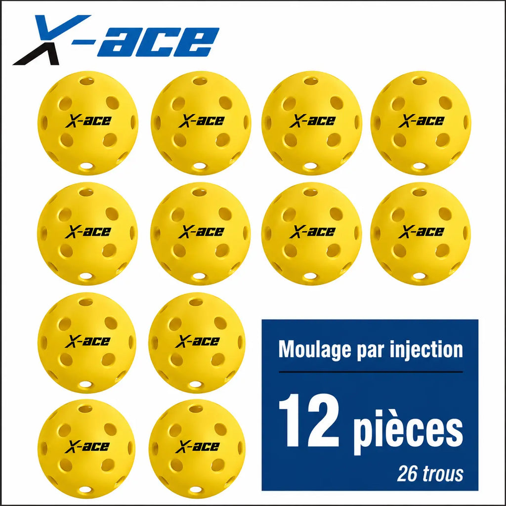 Balle de Pickleball X-ace intérieur | 26 Trous Pickleline