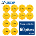 Balle de Pickleball X-ace extérieur | 40 Trous Pickleline