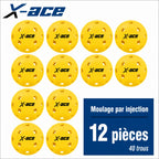 Balle de Pickleball X-ace extérieur | 40 Trous Pickleline