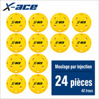 Balle de Pickleball X-ace extérieur | 40 Trous Pickleline
