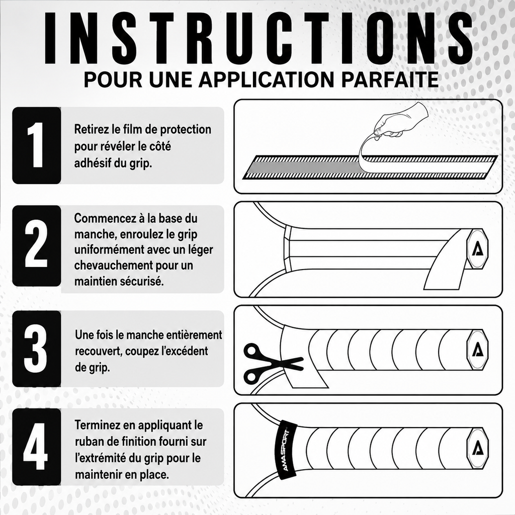 Surgrip Pickleball Antidérapant AMA SPORT | Lot de 2
