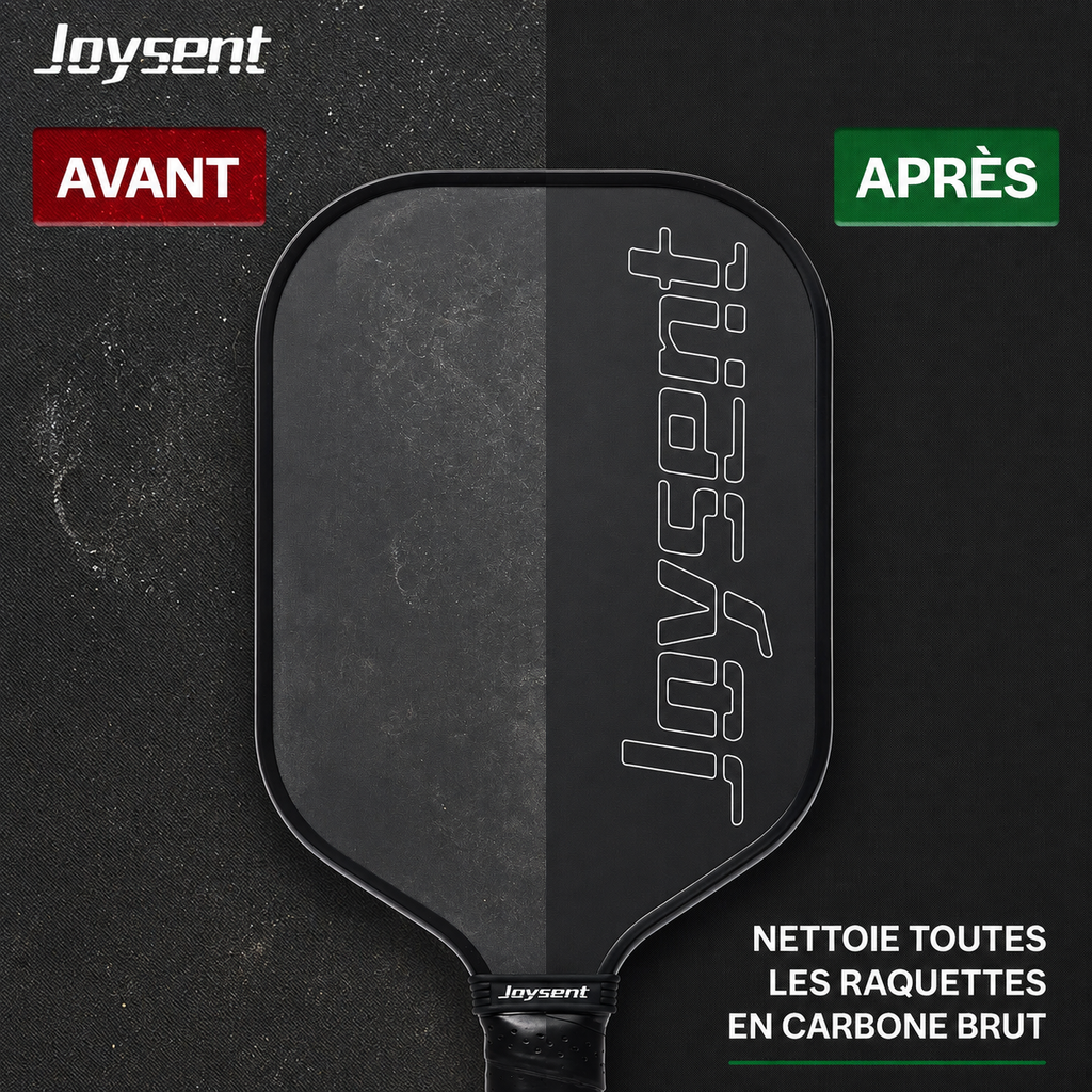 Joysent Pickleball Paddle Eraser Carbon Fiber Pickle Ball Racket Cleaner Rubber Eraser To Remove Ball Residue Dirt And Scratches