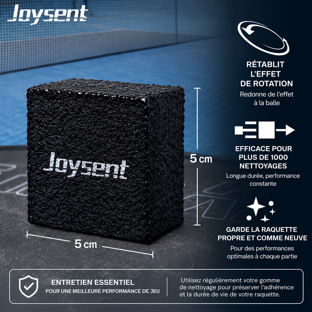 Joysent Pickleball Paddle Eraser Carbon Fiber Pickle Ball Racket Cleaner Rubber Eraser To Remove Ball Residue Dirt And Scratches