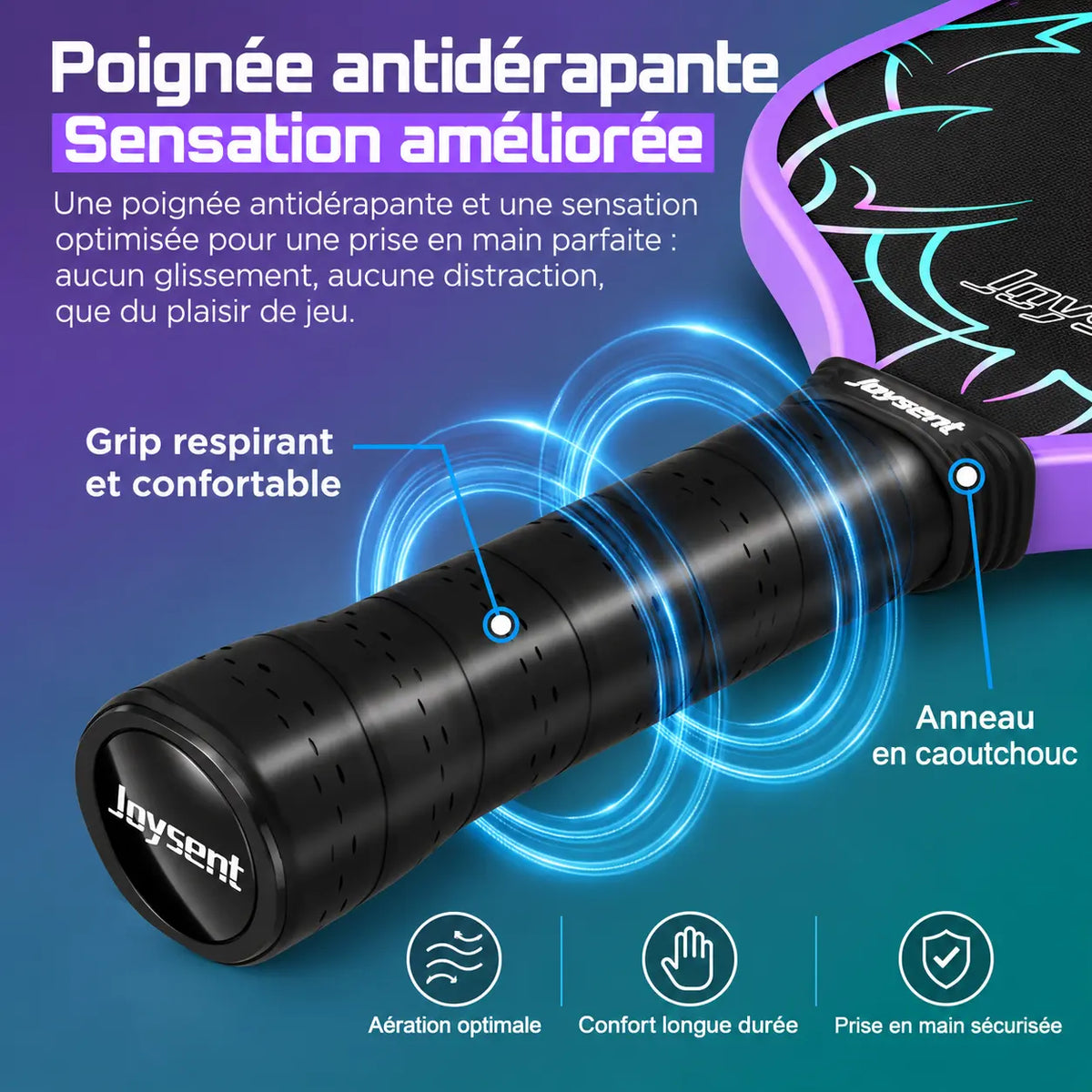Raquette Pickleball T700 Carbone EPP - Joysent Pickleline