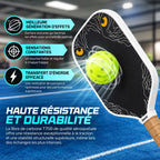 Raquette Pickleball EVA 4S T700 Carbone - Joysent Pickleline