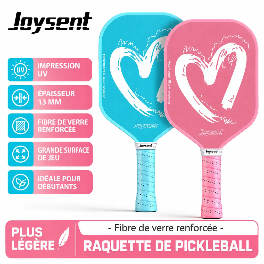 Raquette Pickleball Heartbeet S1 Fibre de Verre - Joysent Pickleline