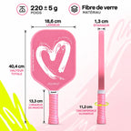 Raquette Pickleball Heartbeet S1 Fibre de Verre - Joysent Pickleline