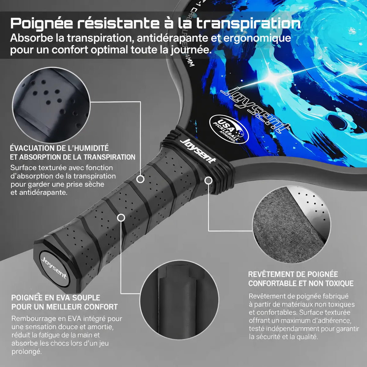 Pack Pickleball JT-1 T300 Vortex - Joysent Pickleline