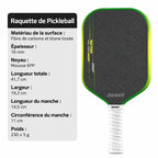 Raquette Pickleball Vactor Titane Carbone - Joysent Pickleline