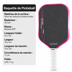 Raquette Pickleball Vactor Titane Carbone - Joysent Pickleline