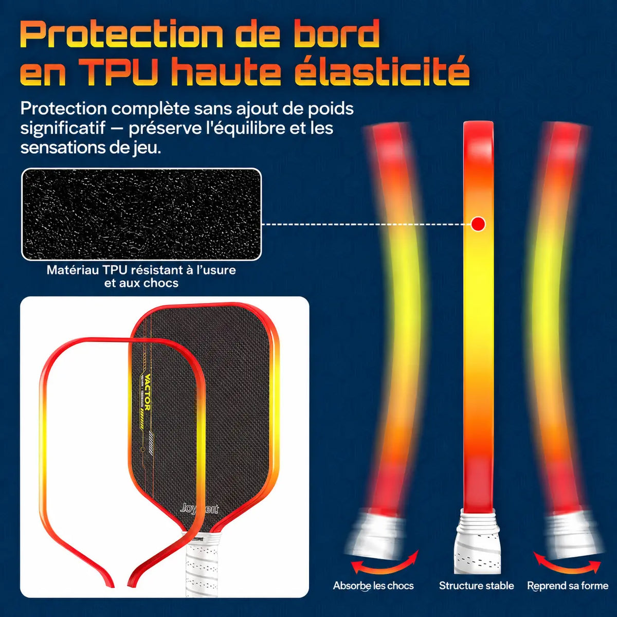 Raquette Pickleball Vactor Titane Carbone - Joysent Pickleline