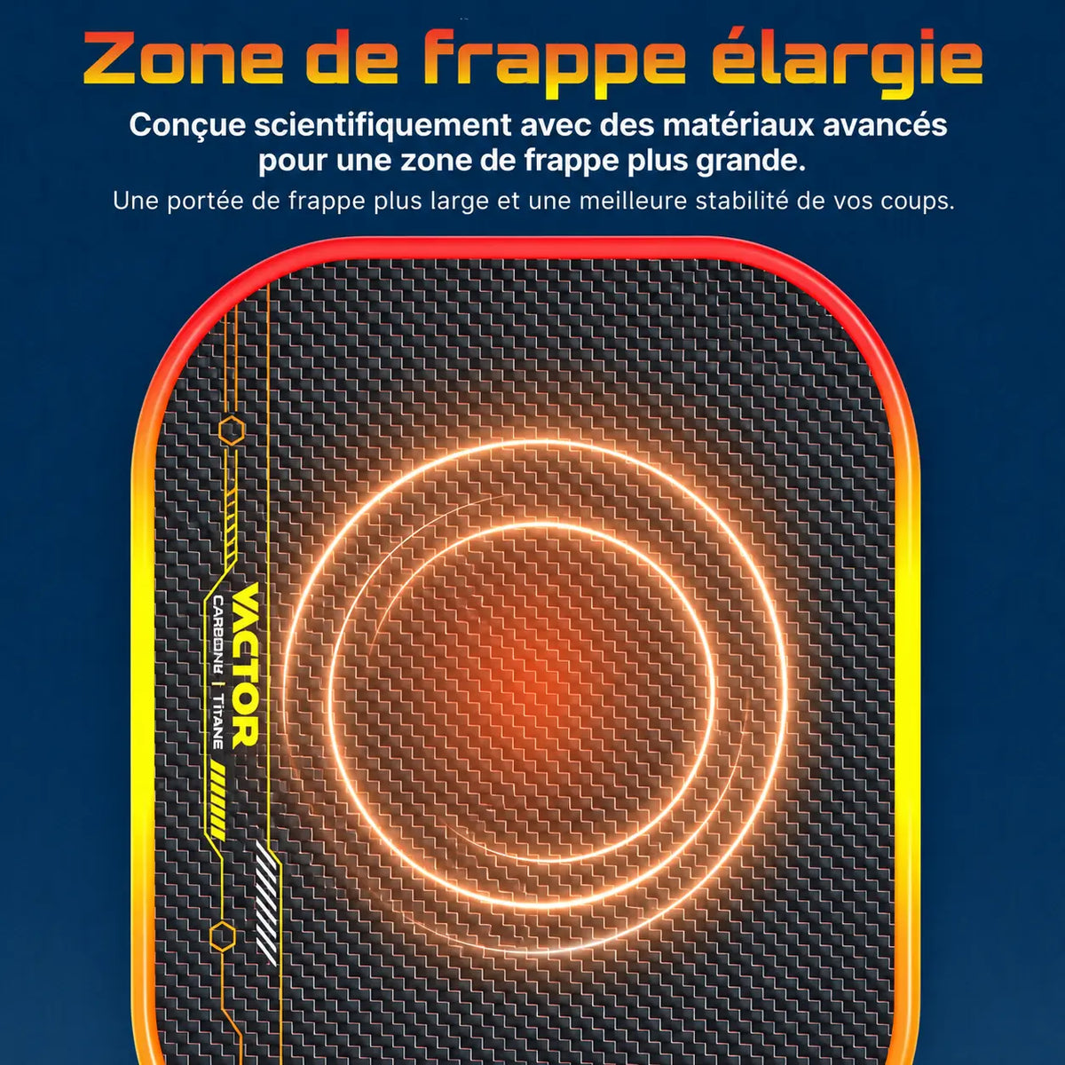 Raquette Pickleball Vactor Titane Carbone - Joysent Pickleline