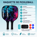 Set de Pickleball Junior LIANBO | 2 Raquettes Bois PU, 4 Balles et Sac
