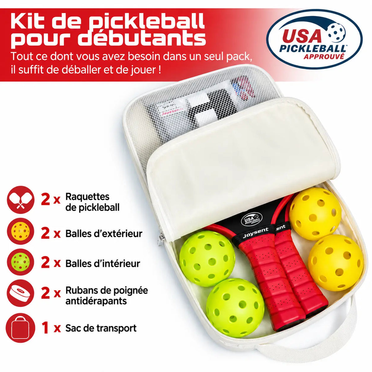 Pack Pickleball JT-1 T300 - Joysent Pickleline
