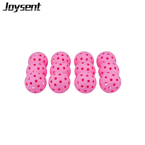 Balles de Pickleball rose Joysent Extérieur | 40 Trous, lot de 3, 6 et 12. Pickleline