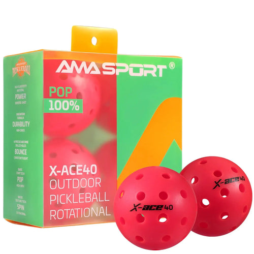 Balles de Pickleball X-ACE 40 Extérieur - AMASPORT Pickleline