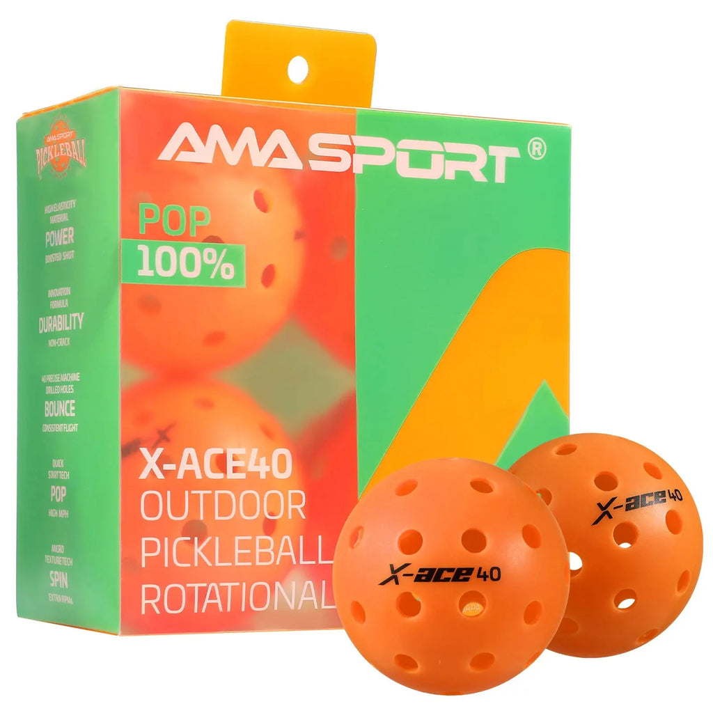 Balles de Pickleball X-ACE 40 Extérieur - AMASPORT Pickleline