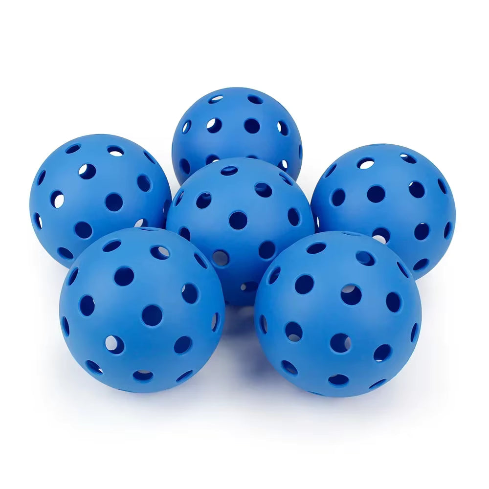 Balles de Pickleball Extérieur 74mm | Lot de 6, 40 Trous