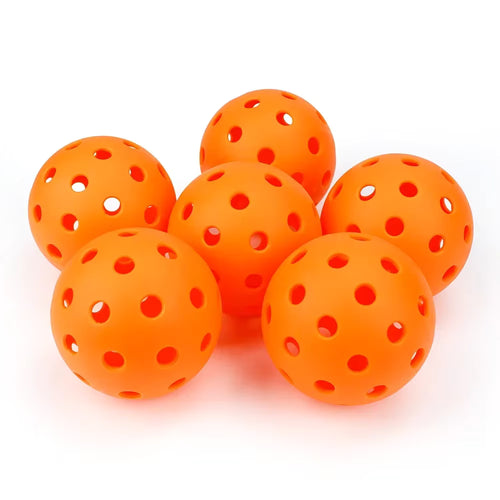 Balles de Pickleball Extérieur 74mm | Lot de 6, 40 Trous