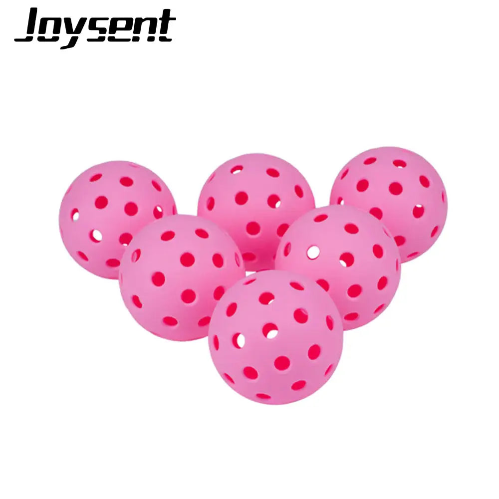 Balles de Pickleball rose Joysent Extérieur | 40 Trous, lot de 3, 6 et 12. Pickleline