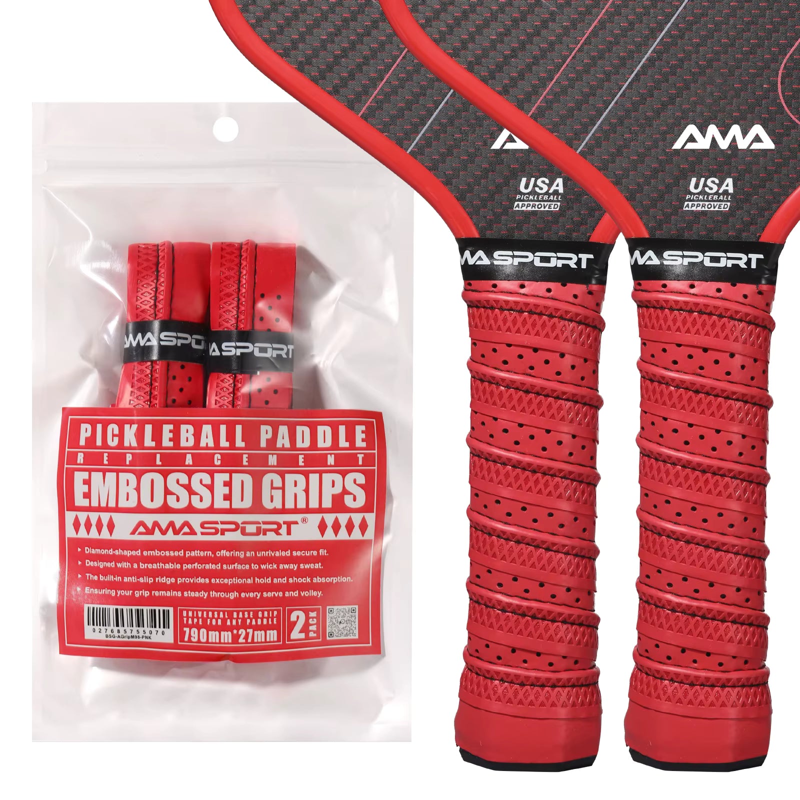 Surgrip Pickleball Antidérapant AMA SPORT | Lot de 2