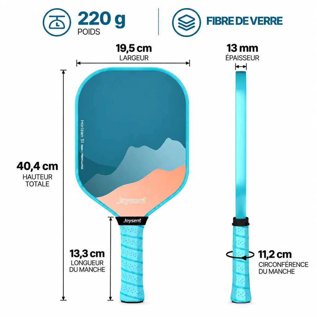 Raquette Pickleball Horizon S1 Fibre de Verre - Joysent Pickleline